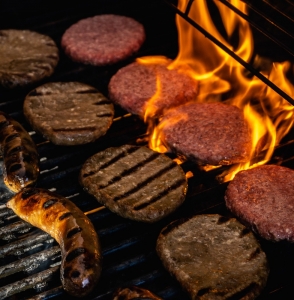 flame broiled donair meat and burgers