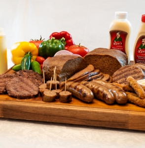 Leos donair food products display