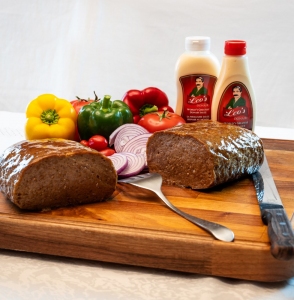 Leos donair loaf display