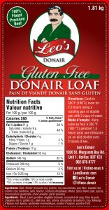 4lb Gluten Free Donair Loaf