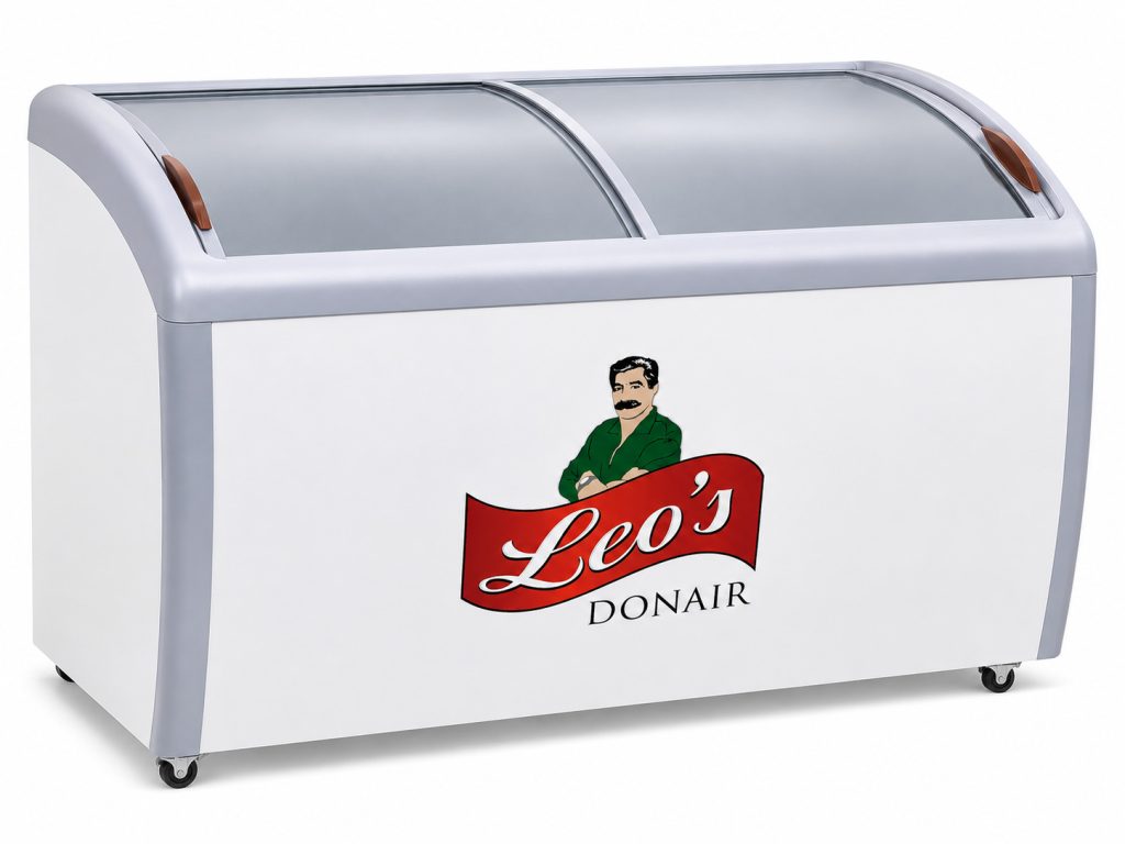 leos donair display freezer