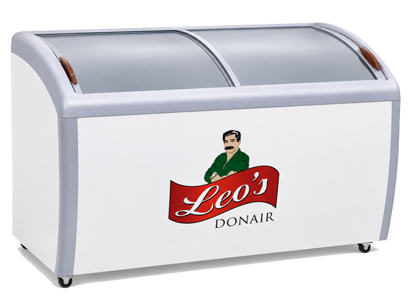 leos donair display freezer